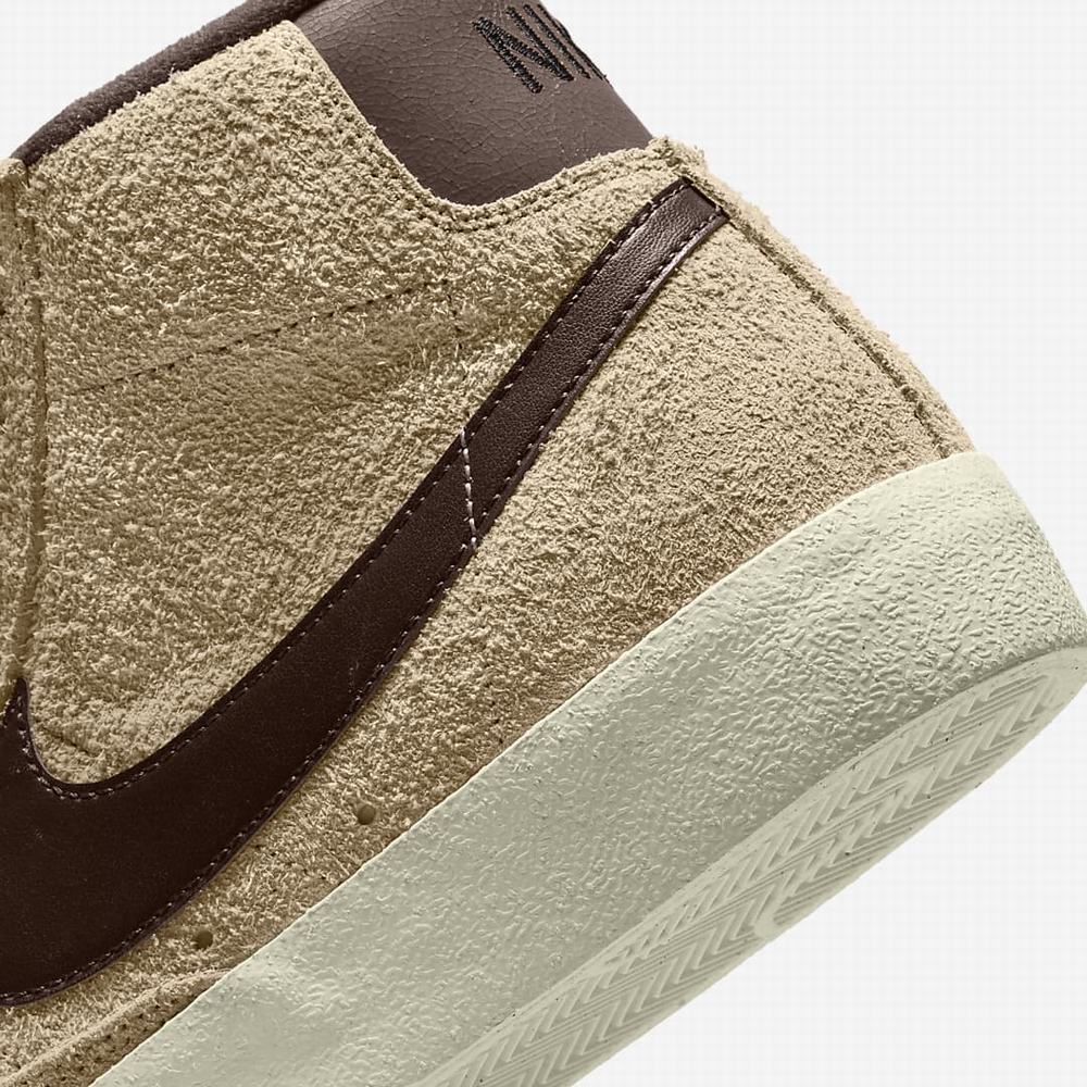 Nike Blazer Mid '77 Premium Férfi Utcai Cipő Barna Narancssárga Világos Csokoládé | NI8091-M71