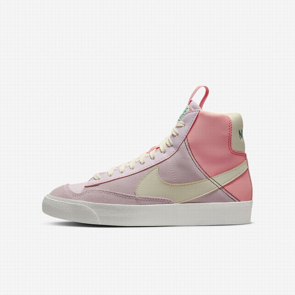 Nike Blazer Mid \'77 SE Dance Gyerek Utcai Cipő Rózsaszín Fehér | NI1286-N92