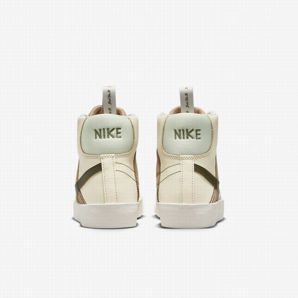 Nike Blazer Mid '77 SE Dance Gyerek Utcai Cipő Barna Világos Titán Olivazöld | NI9034-B85