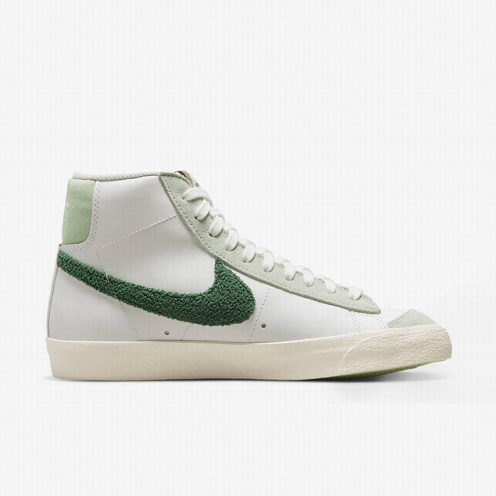 Nike Blazer Mid '77 Vintage Női Utcai Cipő Fehér Világos Titán Narancssárga Zöld | NI1027-Z37
