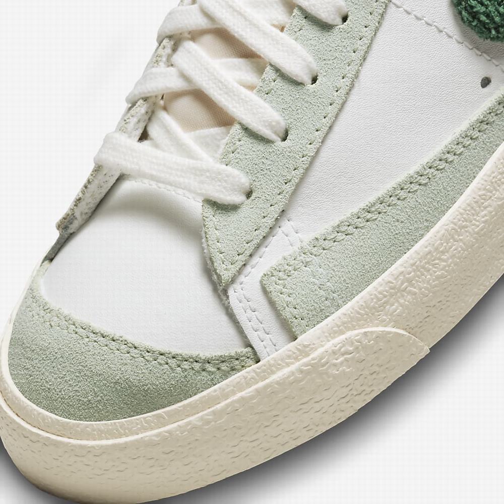 Nike Blazer Mid '77 Vintage Női Utcai Cipő Fehér Világos Titán Narancssárga Zöld | NI1027-Z37