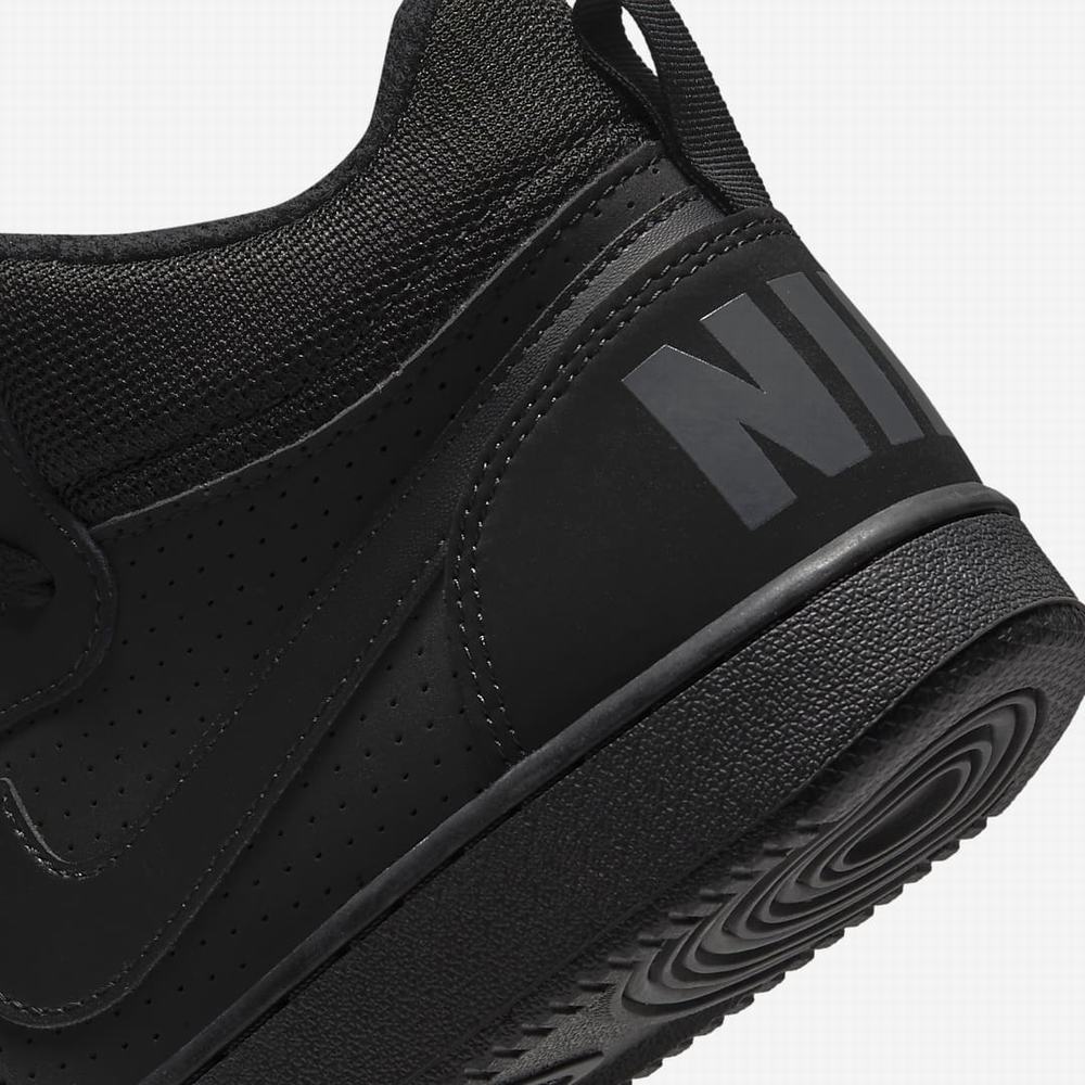 Nike Court Borough Mid Gyerek Utcai Cipő Fekete | NI3196-A16