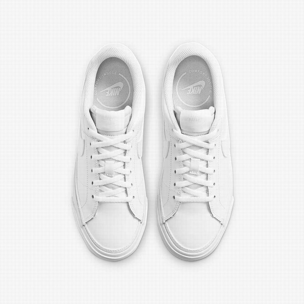Nike Court Legacy Gyerek Teniszcipő Fehér | NI6125-E74