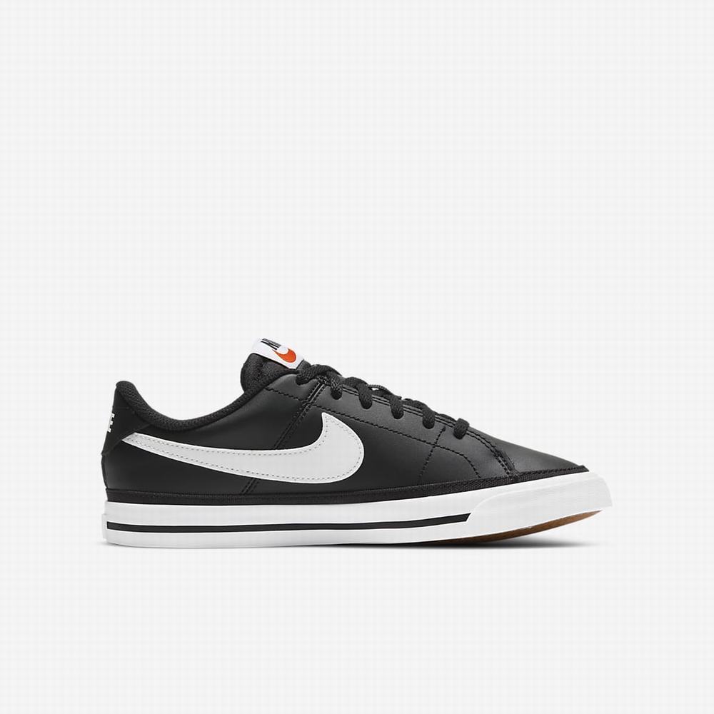Nike Court Legacy Gyerek Utcai Cipő Fekete Világos Barna Fehér | NI3075-P15