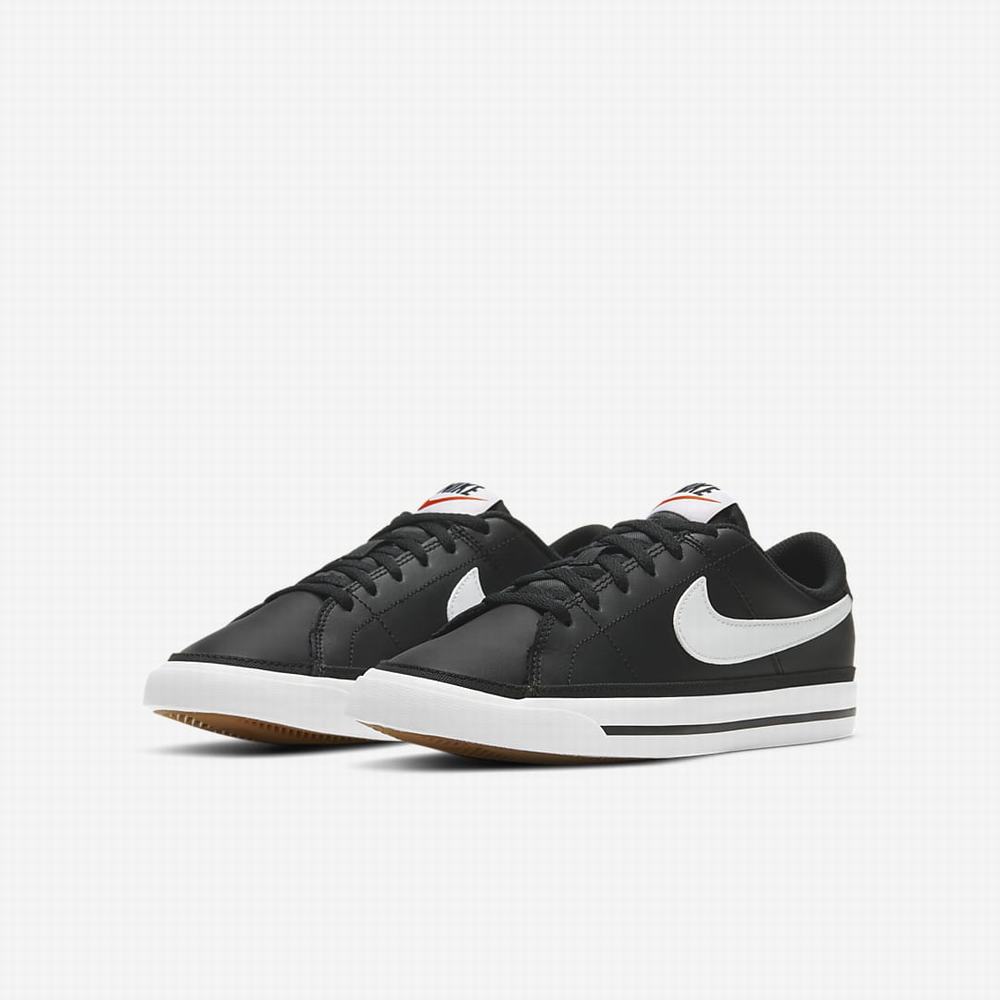 Nike Court Legacy Gyerek Utcai Cipő Fekete Világos Barna Fehér | NI3075-P15