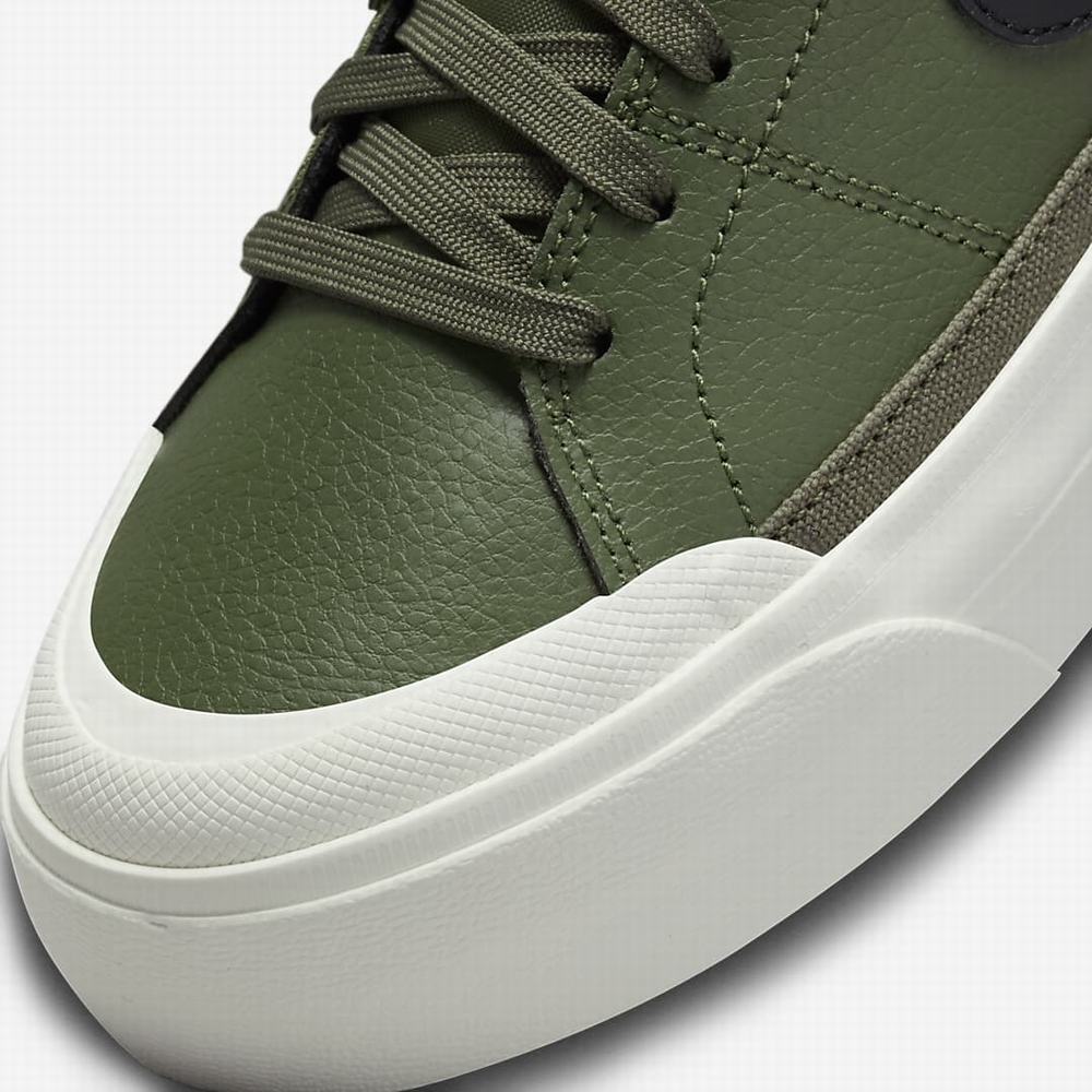 Nike Court Legacy Lift Női Utcai Cipő Olivazöld Narancssárga Fekete | NI1850-N50