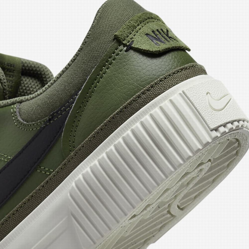 Nike Court Legacy Lift Női Utcai Cipő Olivazöld Narancssárga Fekete | NI1850-N50