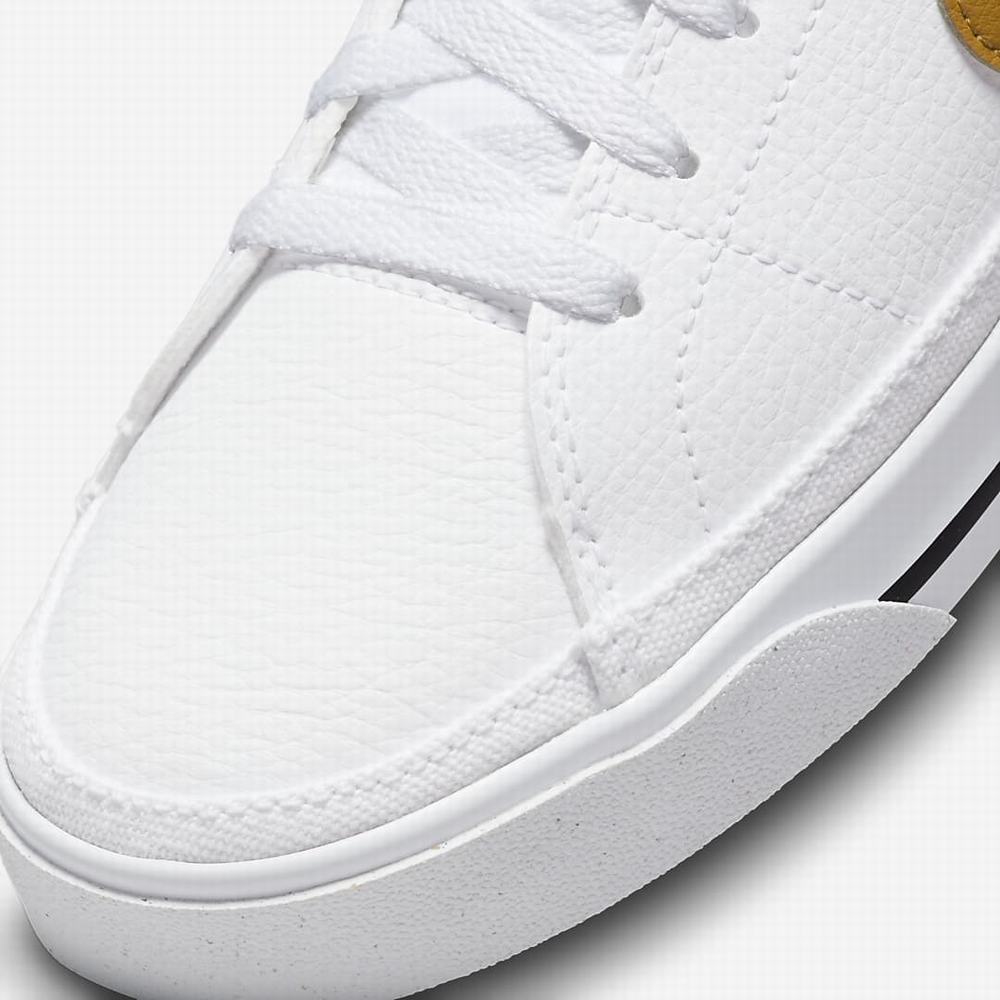 Nike Court Legacy Next Nature Női Utcai Cipő Fehér Fekete Arany | NI1802-H57