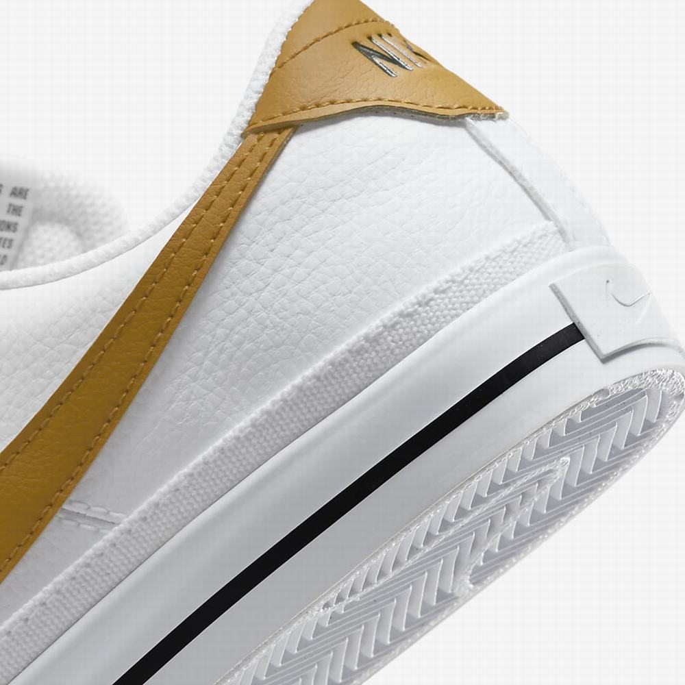 Nike Court Legacy Next Nature Női Utcai Cipő Fehér Fekete Arany | NI1802-H57