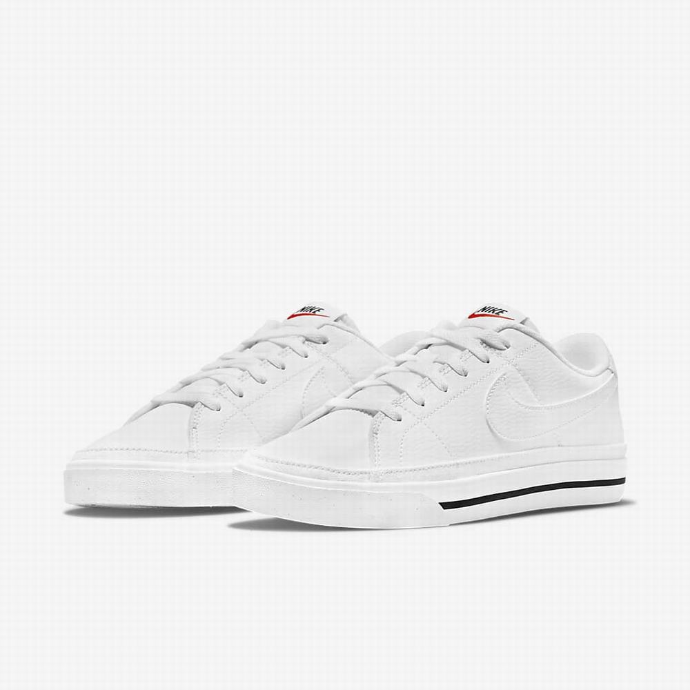 Nike Court Legacy Next Nature Női Utcai Cipő Fehér Fekete Fehér | NI7640-J12