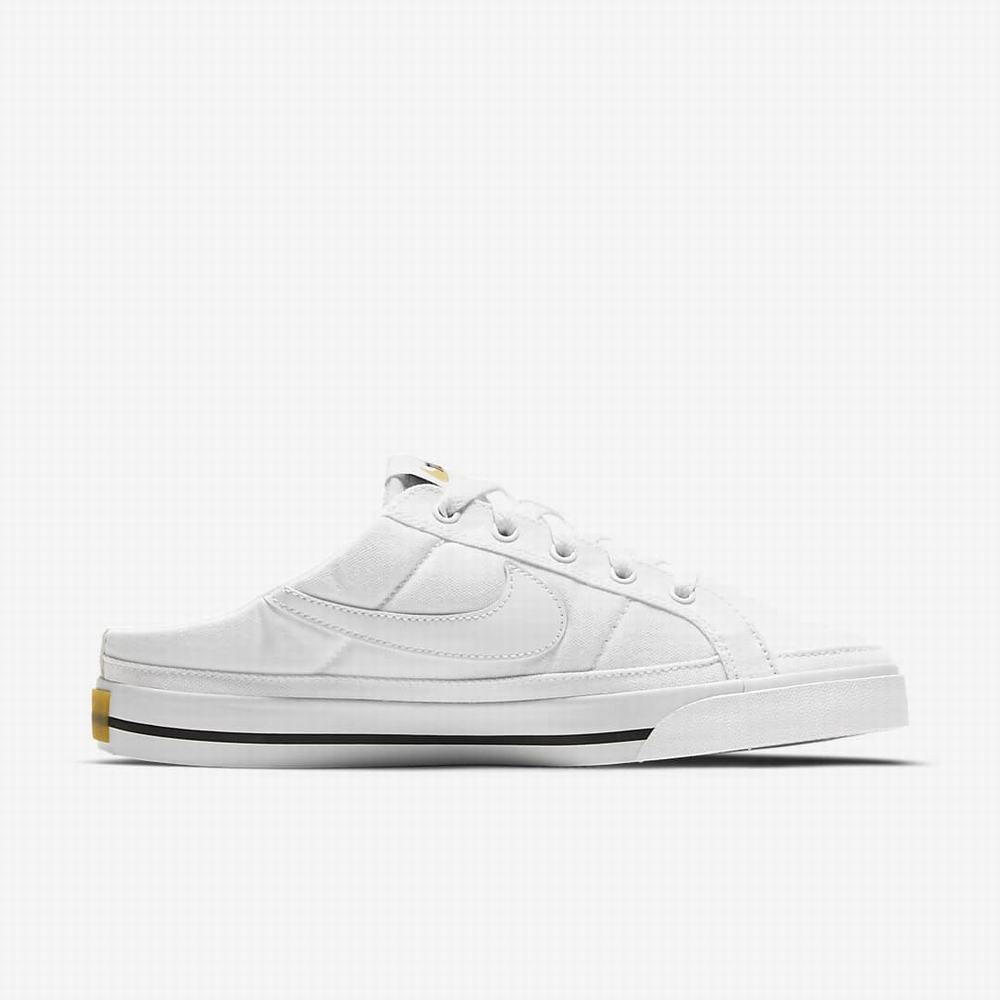 Nike Court Legacy Női Utcai Cipő Fehér Fekete Világos Barna Fehér | NI3905-A67
