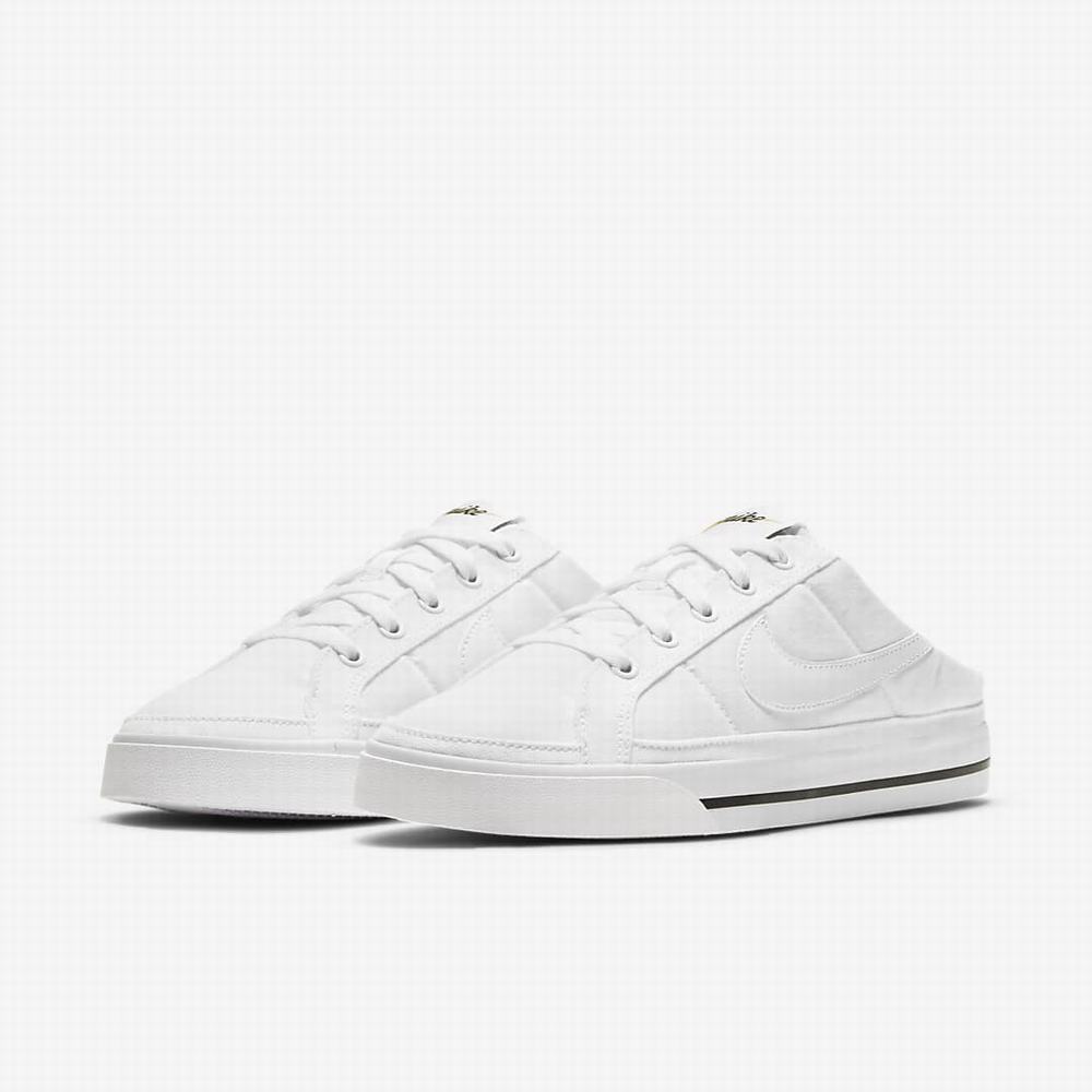 Nike Court Legacy Női Utcai Cipő Fehér Fekete Világos Barna Fehér | NI3905-A67