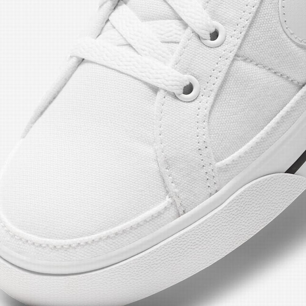 Nike Court Legacy Női Utcai Cipő Fehér Fekete Világos Barna Fehér | NI3905-A67