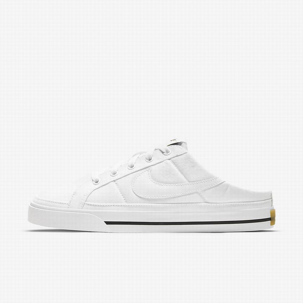 Nike Court Legacy Női Utcai Cipő Fehér Fekete Világos Barna Fehér | NI3905-A67
