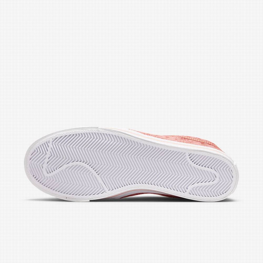 Nike Court Legacy Print Női Utcai Cipő Rózsaszín Fehér | NI0184-L39