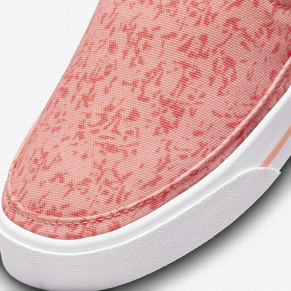 Nike Court Legacy Print Női Utcai Cipő Rózsaszín Fehér | NI0184-L39