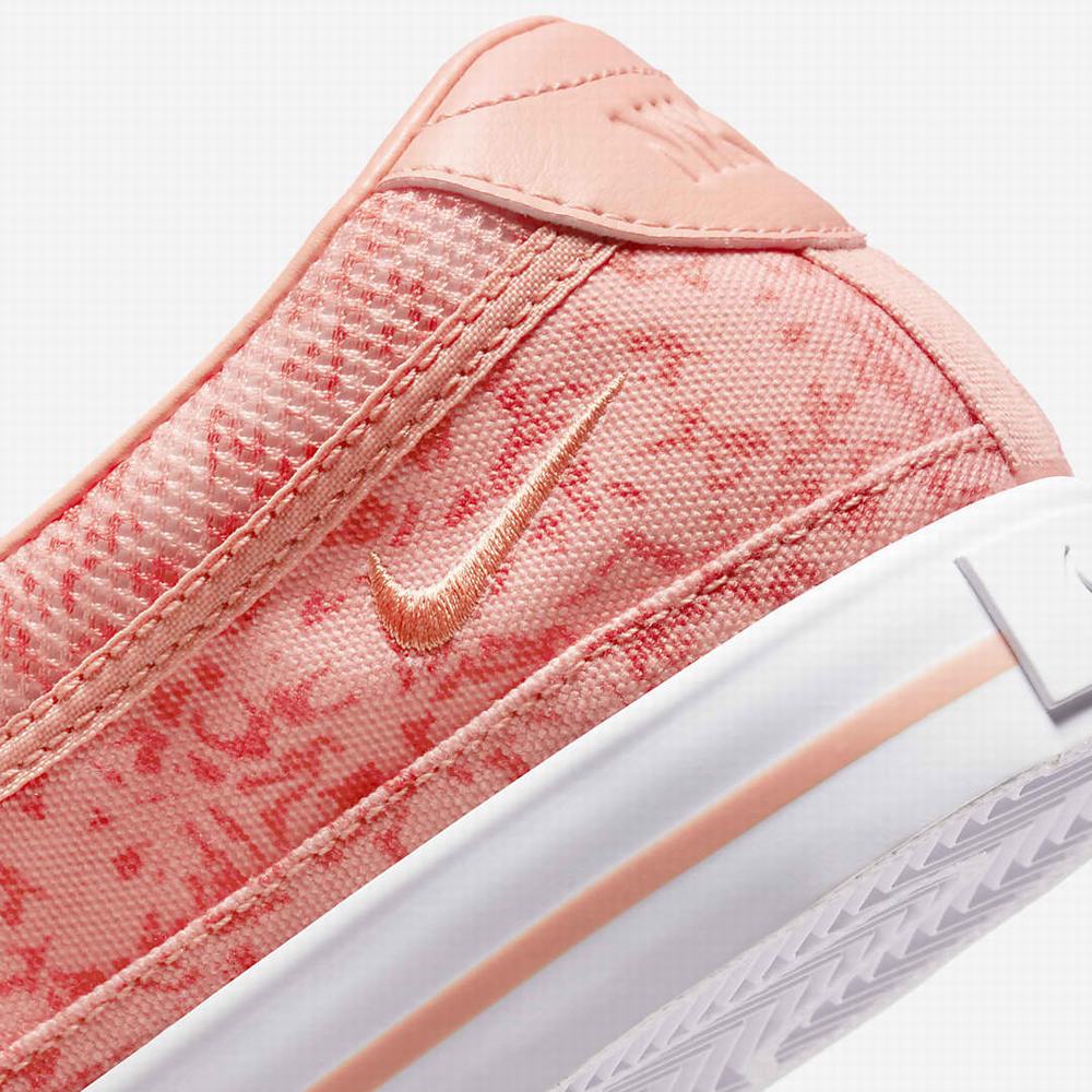Nike Court Legacy Print Női Utcai Cipő Rózsaszín Fehér | NI0184-L39