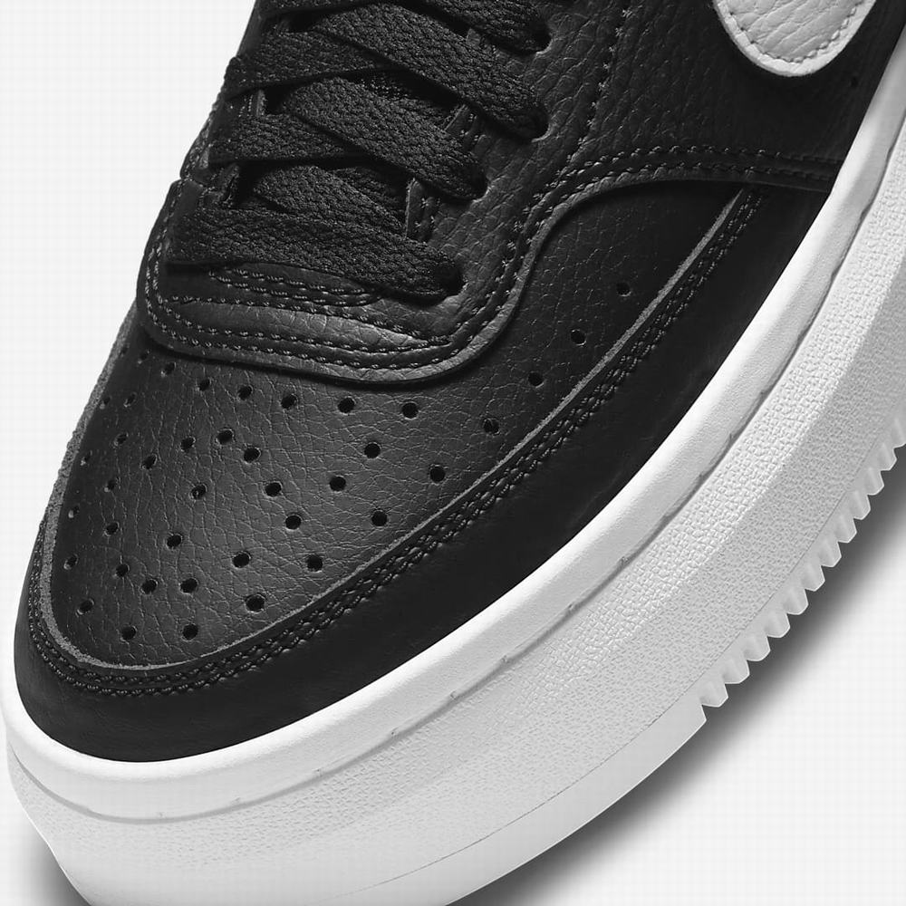 Nike Court Vision Alta Női Utcai Cipő Fekete Fehér | NI3461-K60