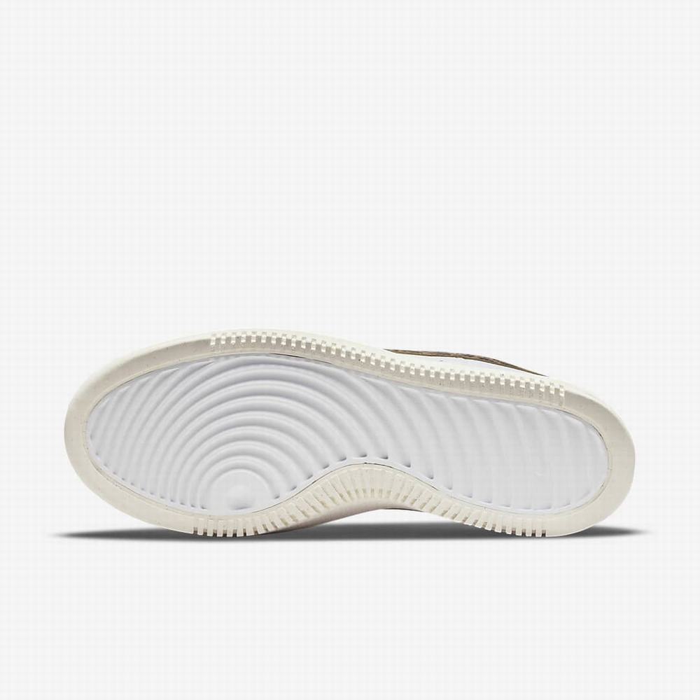 Nike Court Vision Alta Női Utcai Cipő Fehér Barna | NI5039-G63