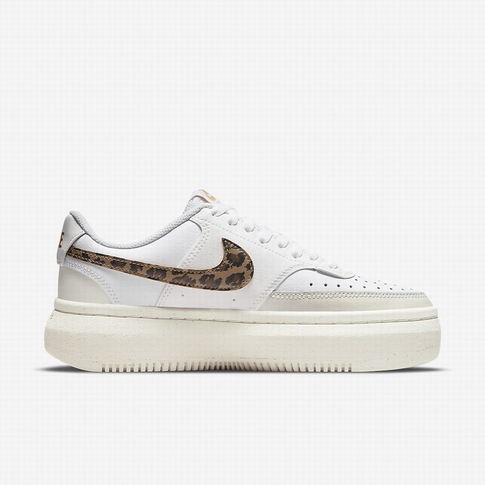 Nike Court Vision Alta Női Utcai Cipő Fehér Barna | NI5039-G63