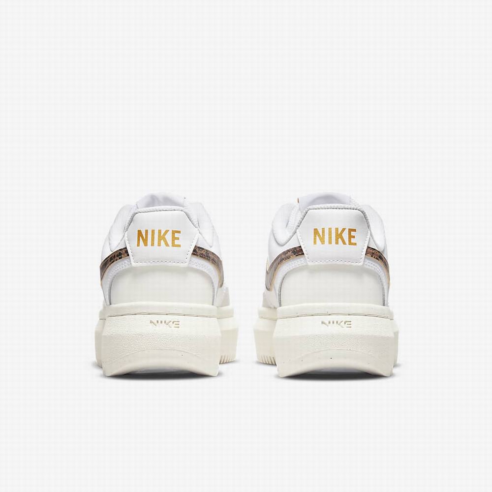 Nike Court Vision Alta Női Utcai Cipő Fehér Barna | NI5039-G63