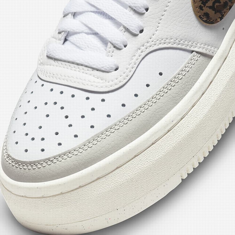 Nike Court Vision Alta Női Utcai Cipő Fehér Barna | NI5039-G63