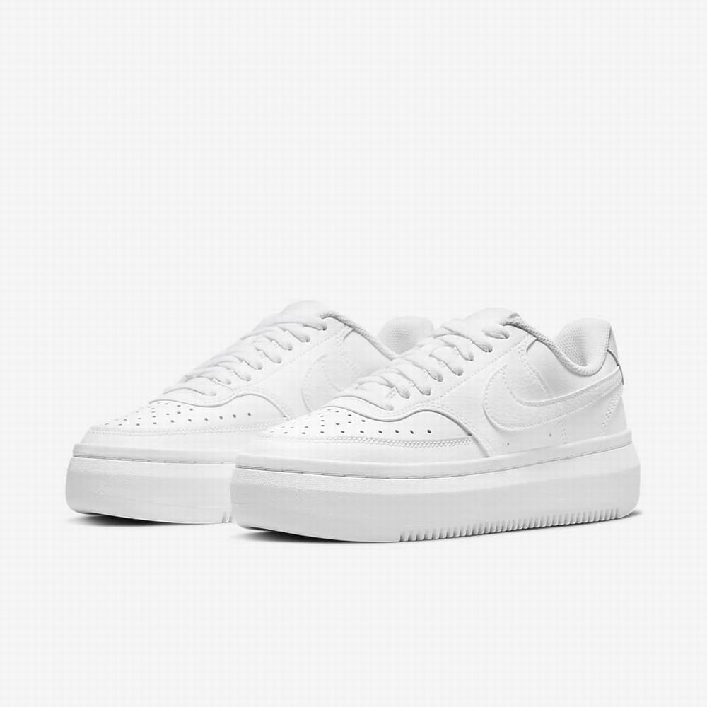 Nike Court Vision Alta Női Utcai Cipő Szürke Fehér Szürke | NI1368-Q62