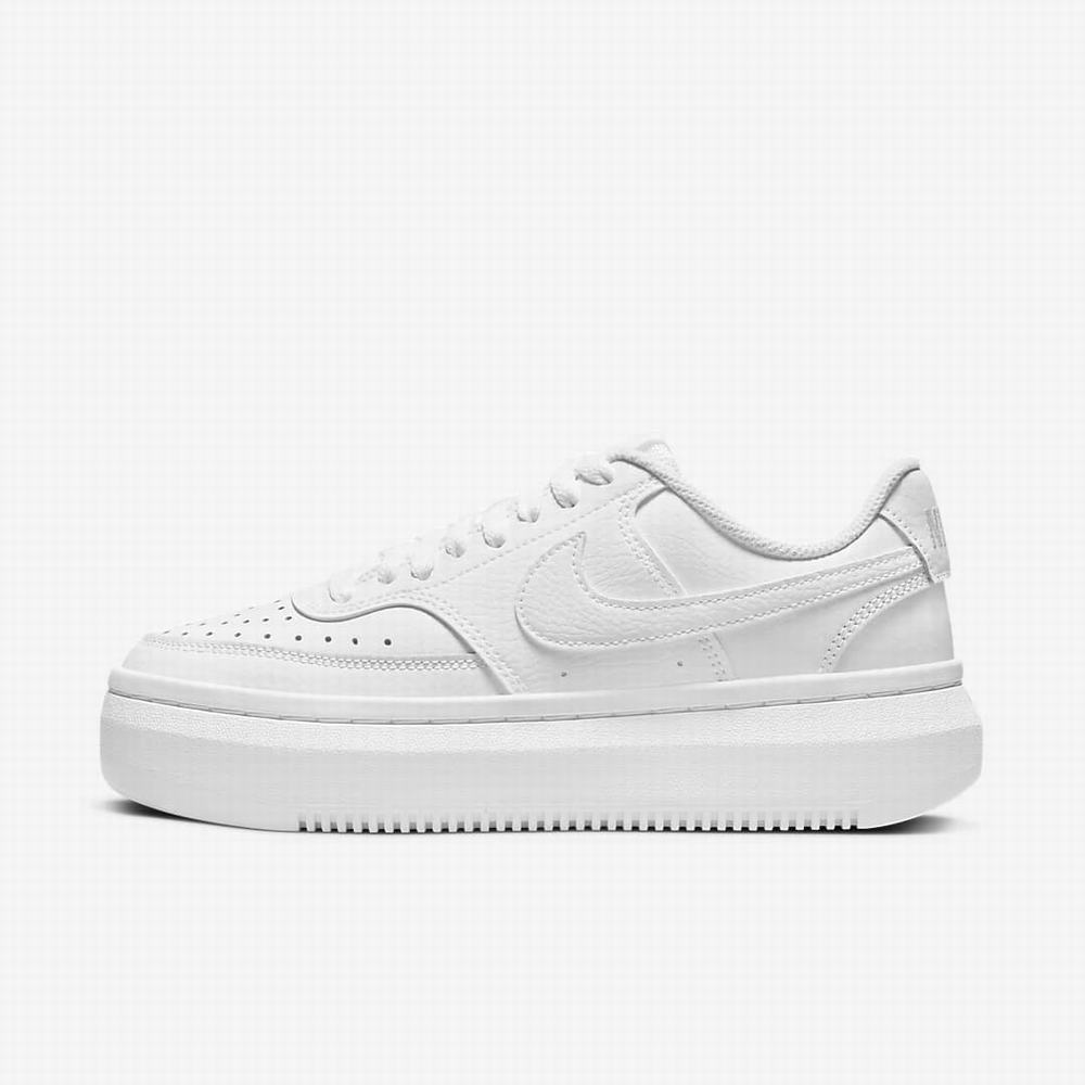 Nike Court Vision Alta Női Utcai Cipő Szürke Fehér Szürke | NI1368-Q62