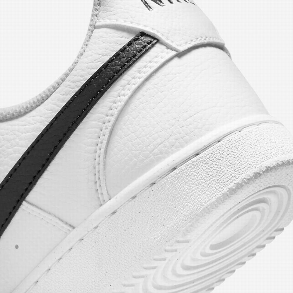 Nike Court Vision Low Next Nature Férfi Utcai Cipő Fehér Fekete | NI2381-N13