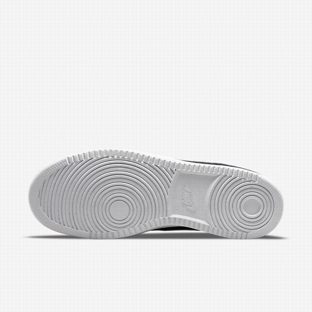 Nike Court Vision Low Next Nature Férfi Utcai Cipő Fekete Fehér | NI2703-S52