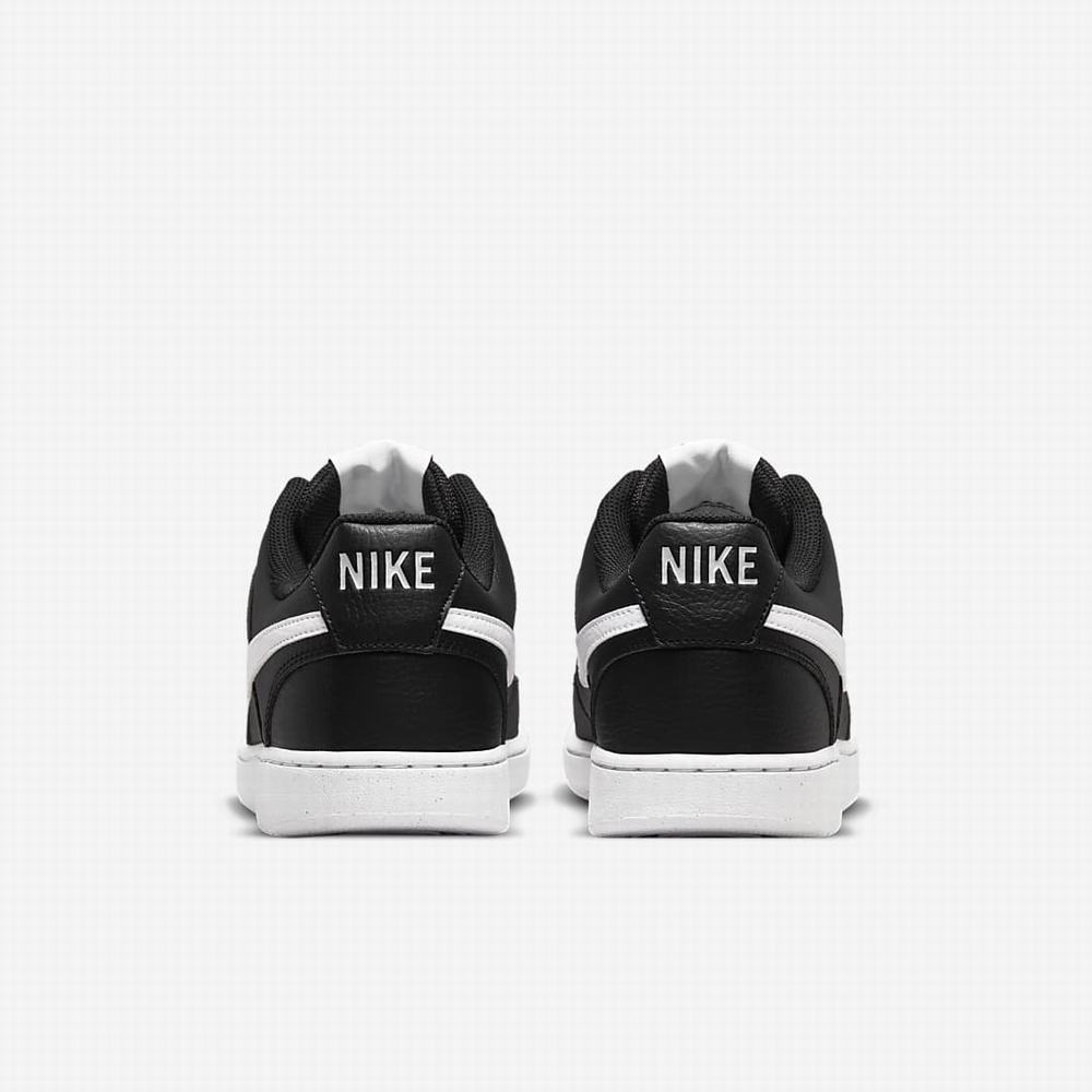 Nike Court Vision Low Next Nature Férfi Utcai Cipő Fekete Fehér | NI2703-S52