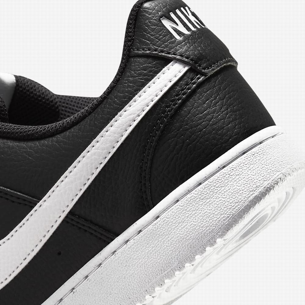 Nike Court Vision Low Next Nature Férfi Utcai Cipő Fekete Fehér | NI2703-S52