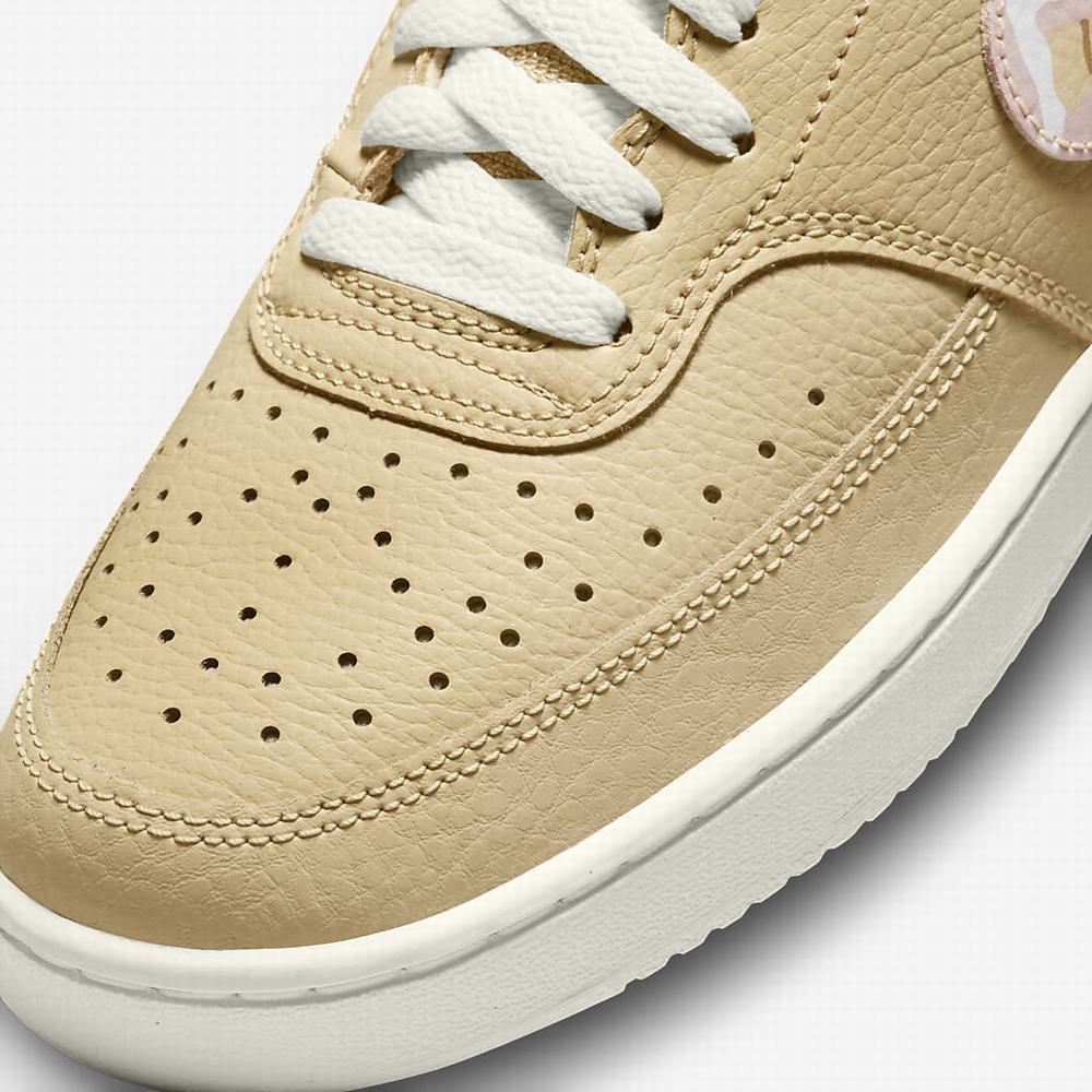 Nike Court Vision Low Női Utcai Cipő Barna Rózsaszín Színes | NI9075-K74