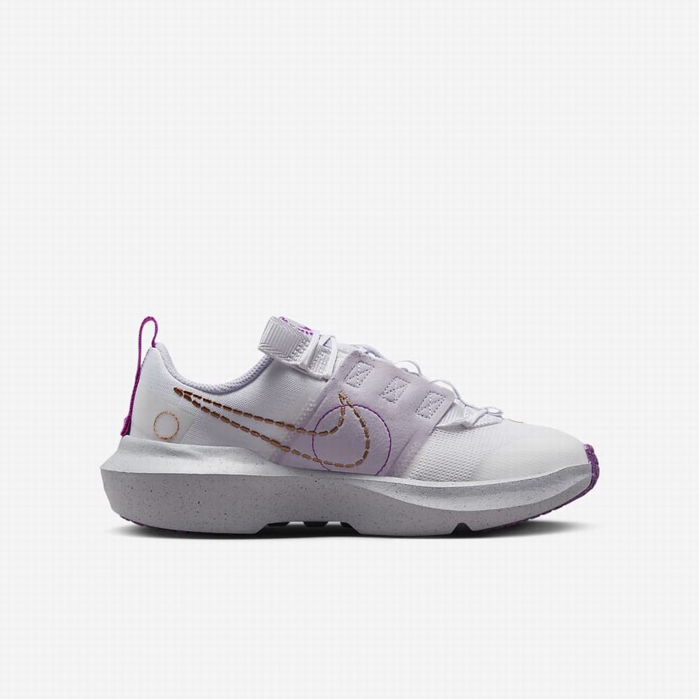 Nike Crater Impact Gyerek Utcai Cipő Fehér Lila Metal Réz | NI2107-B56