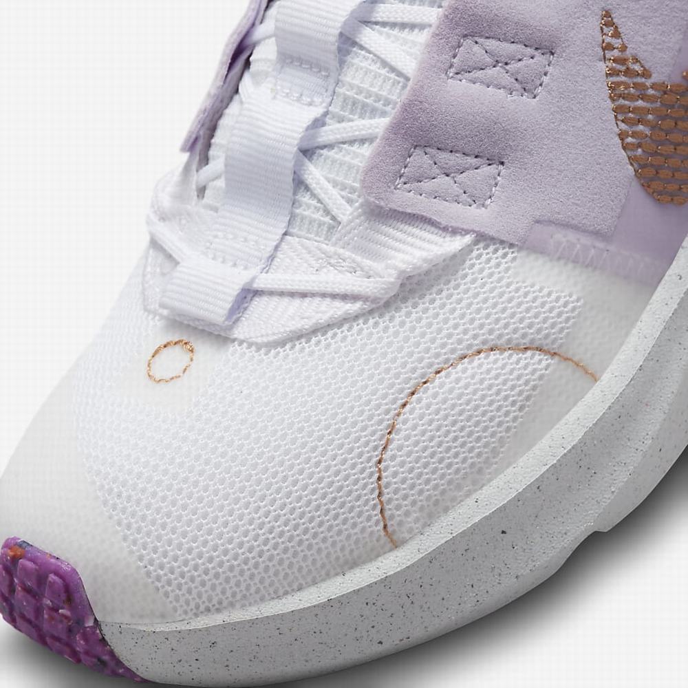 Nike Crater Impact Gyerek Utcai Cipő Fehér Lila Metal Réz | NI2107-B56