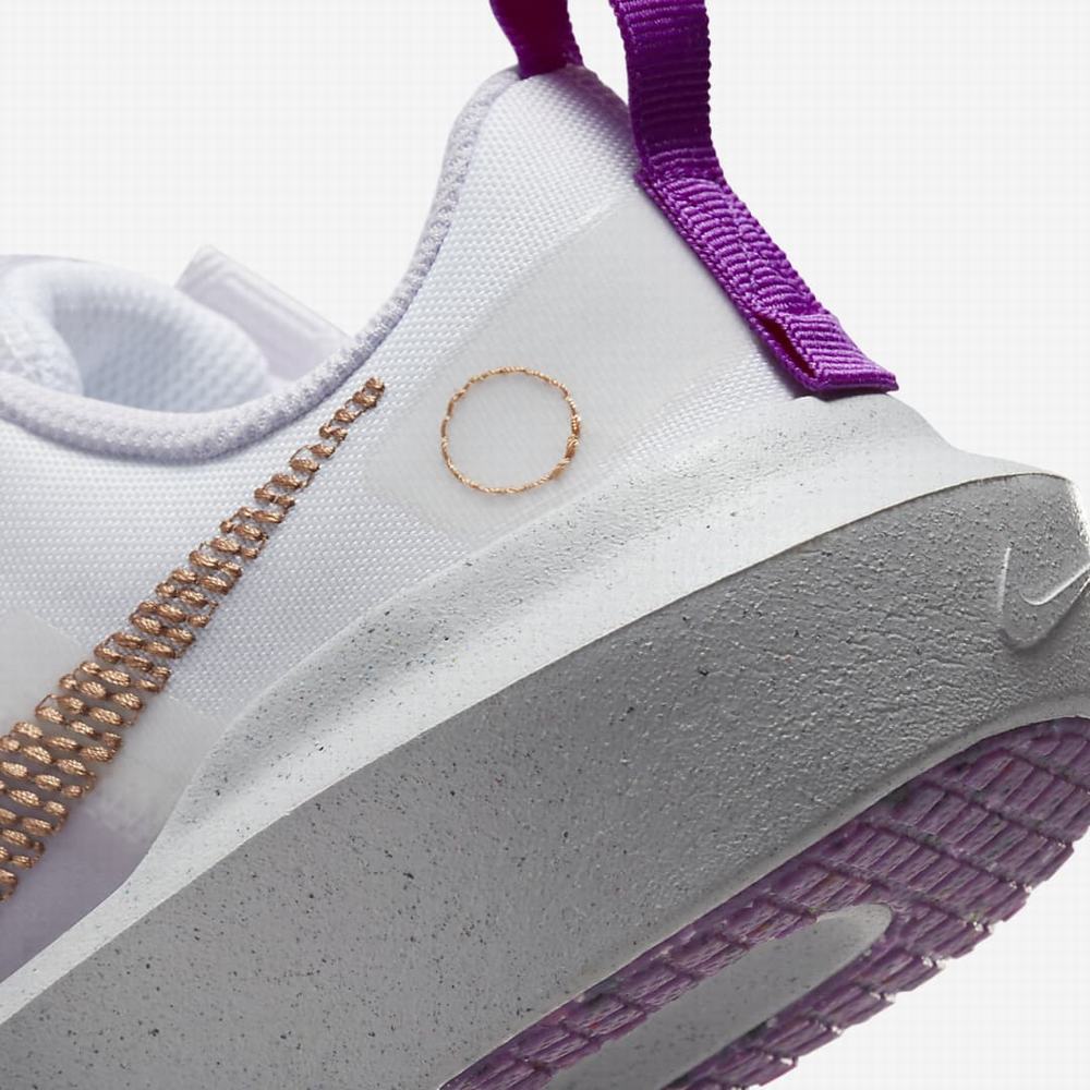 Nike Crater Impact Gyerek Utcai Cipő Fehér Lila Metal Réz | NI2107-B56