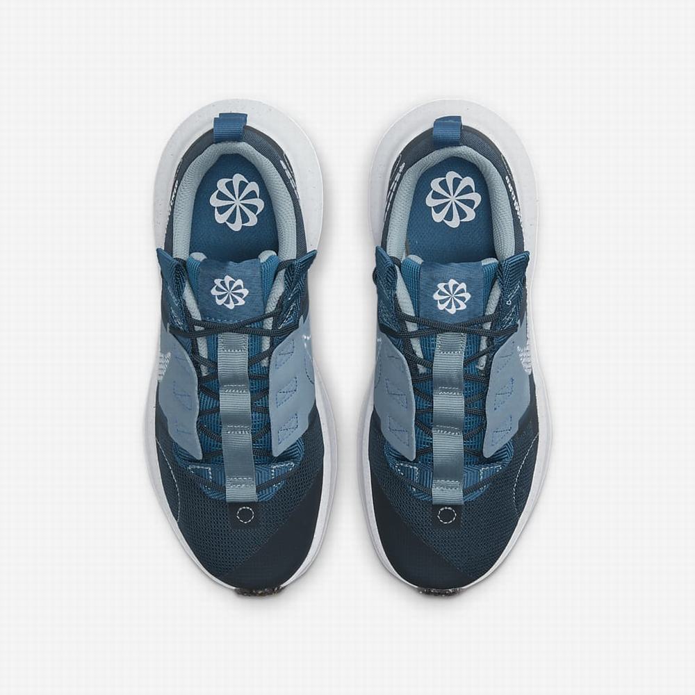 Nike Crater Impact Gyerek Utcai Cipő Sötétkék Szürke Fehér | NI6503-C57