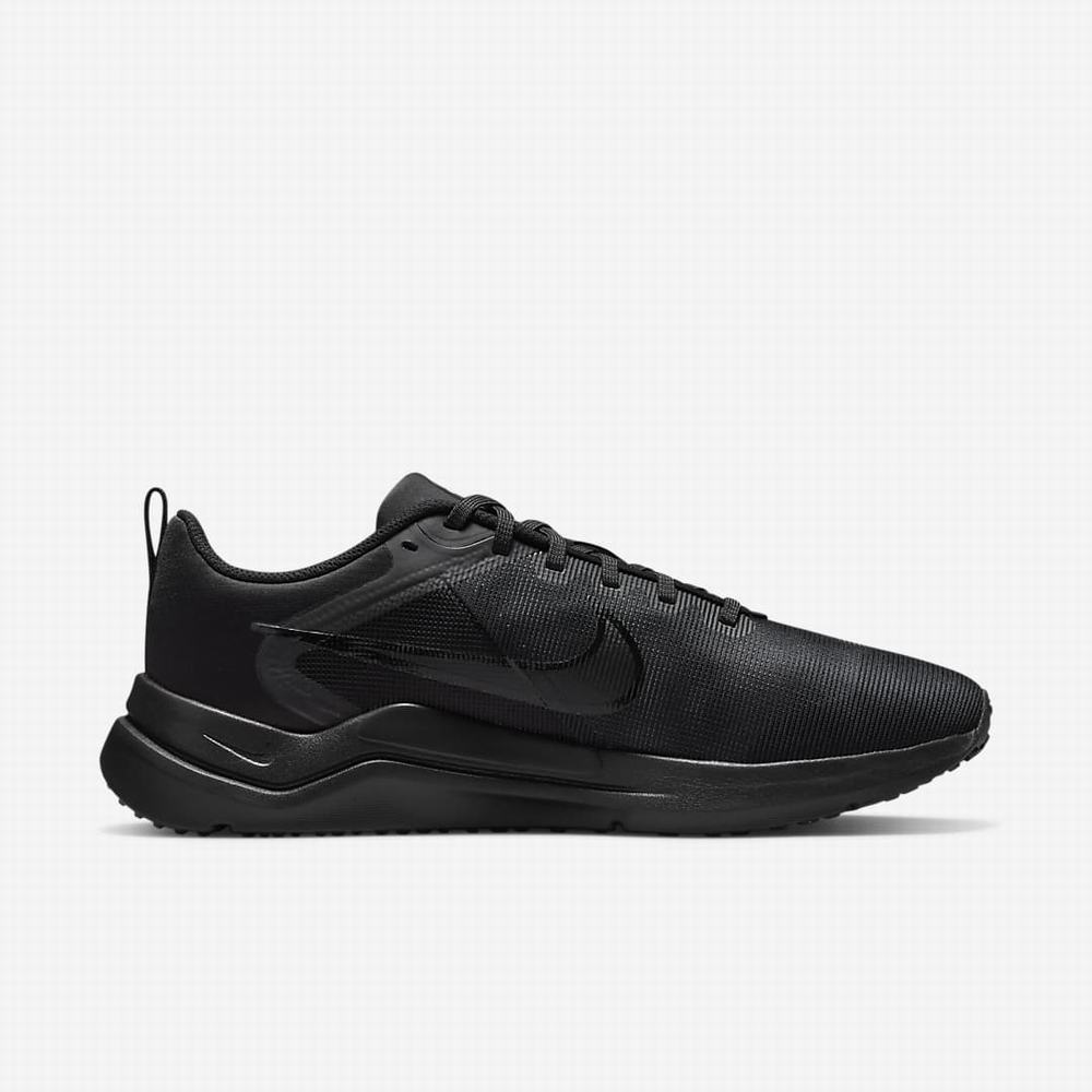 Nike Downshifter 12 Férfi Futócipő Fekete Szürke Sötétszürke | NI3148-S47