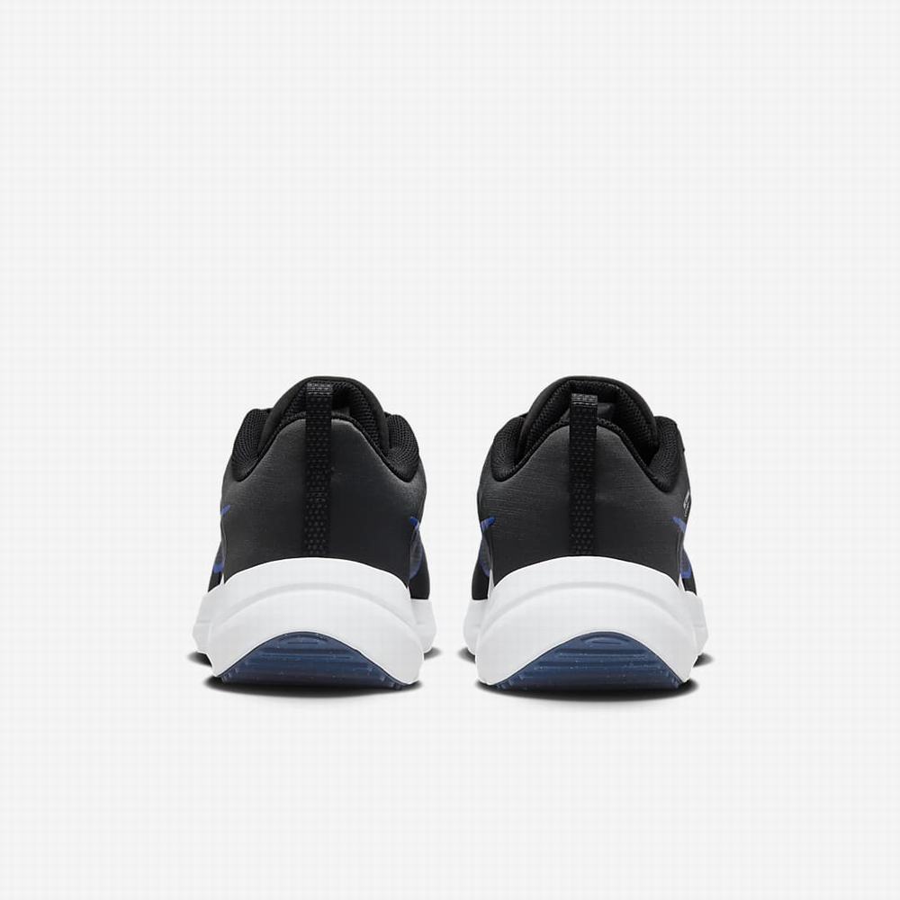 Nike Downshifter 12 Férfi Futócipő Sötétszürke Fekete Fehér Kék | NI7561-M43