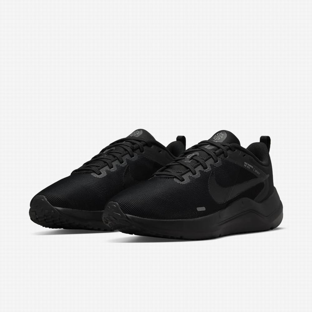 Nike Downshifter 12 Női Futócipő Fekete Sötétszürke Szürke Fekete | NI8374-Z59