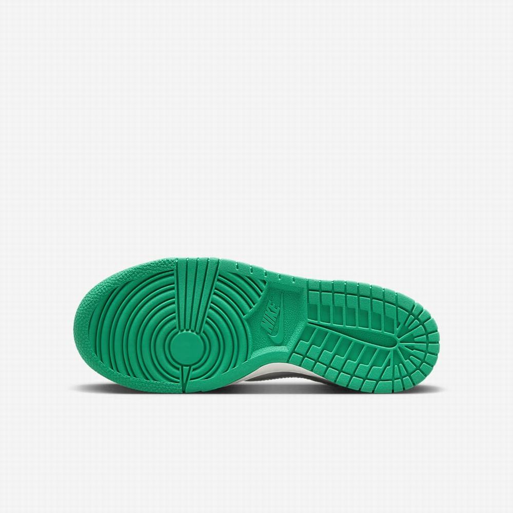 Nike Dunk High Gyerek Magasszárú Cipő Bézs Zöld Fekete | NI6418-E30