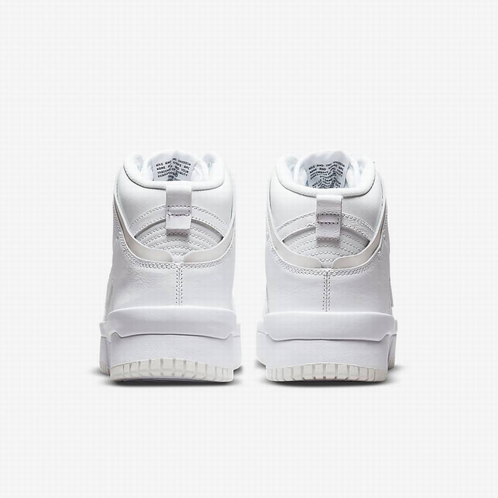 Nike Dunk High Up Női Magasszárú Cipő Fehér Fekete Fehér | NI1379-T65