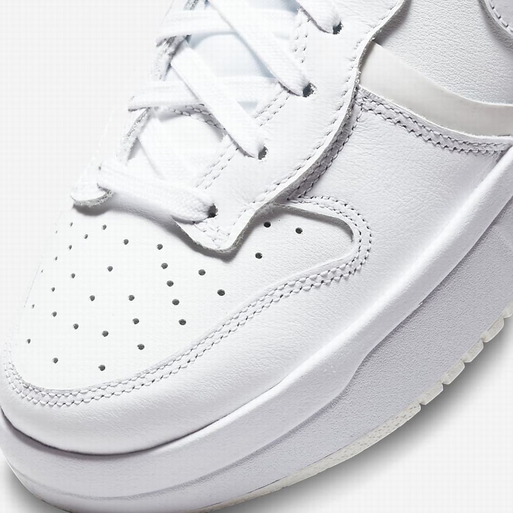 Nike Dunk High Up Női Magasszárú Cipő Fehér Fekete Fehér | NI1379-T65