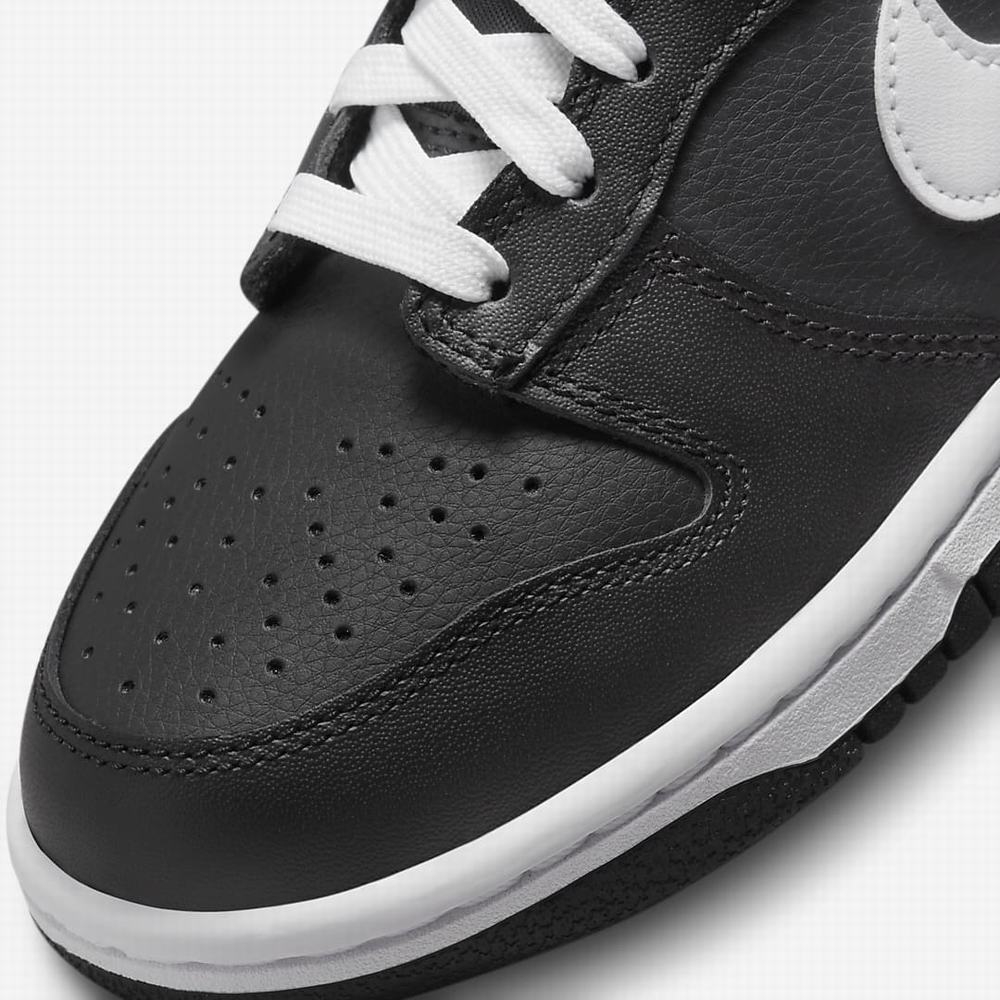 Nike Dunk Low Gyerek Utcai Cipő Fekete Fehér | NI1768-F48