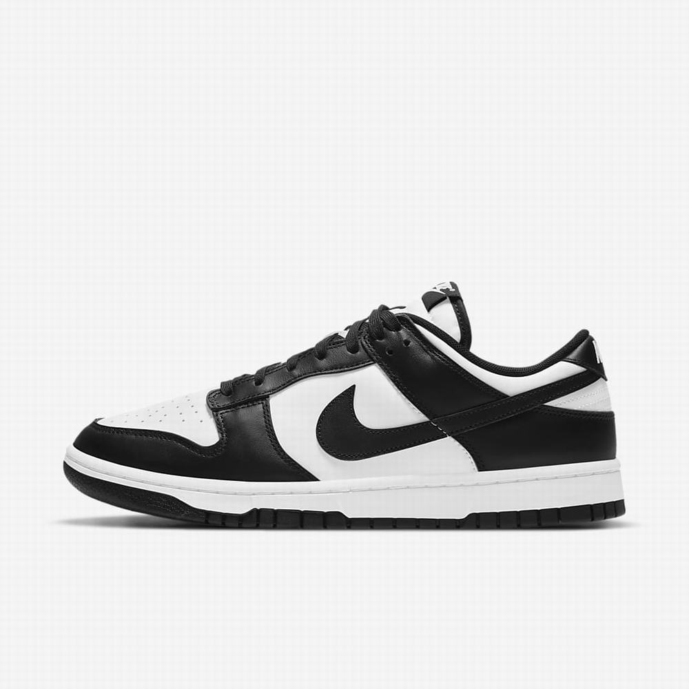 Nike Dunk Low Retro Férfi Utcai Cipő Fehér Fekete | NI8317-V12