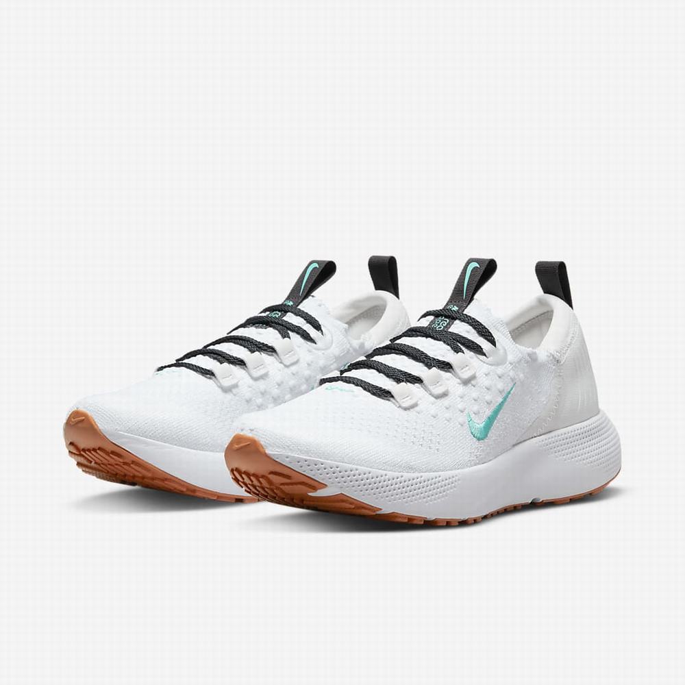 Nike Escape Run Flyknit Női Futócipő Platina Fehér Sötétszürke Világoskék Türkiz | NI7368-C37