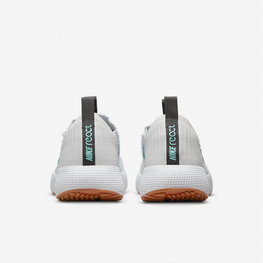 Nike Escape Run Flyknit Női Futócipő Platina Fehér Sötétszürke Világoskék Türkiz | NI7368-C37