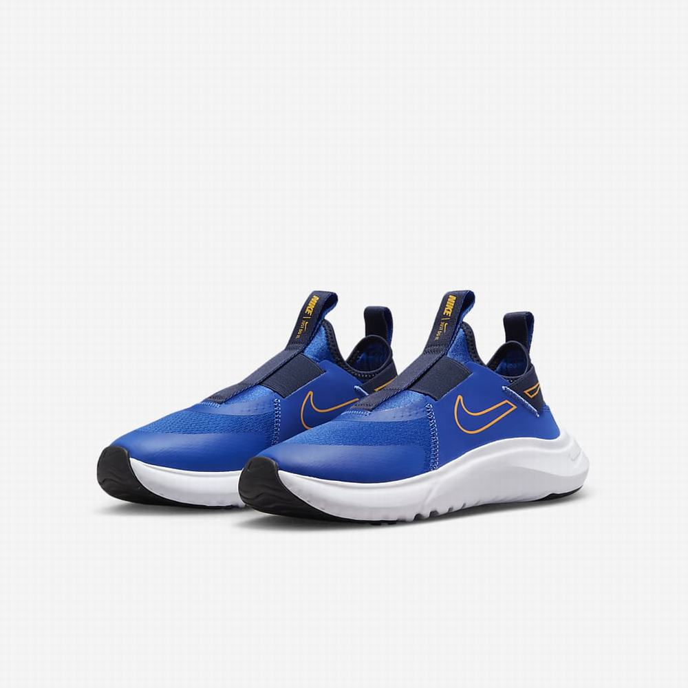 Nike Flex Plus Gyerek Utcai Cipő Királykék Sötétkék Fehér Sárga | NI9435-H43