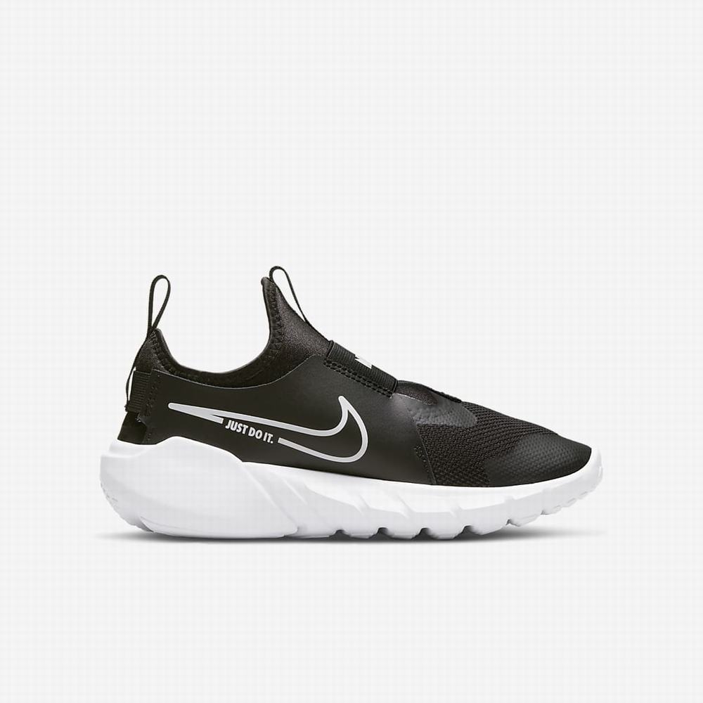 Nike Flex Runner 2 Gyerek Futócipő Fekete Kék Arany Fehér | NI4785-U91