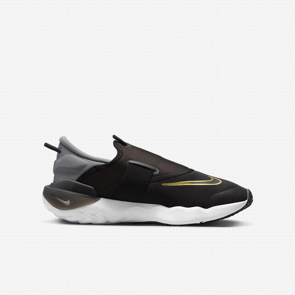 Nike Flow Gyerek Futócipő Fekete Szürke Fehér Metal Arany | NI7964-P58